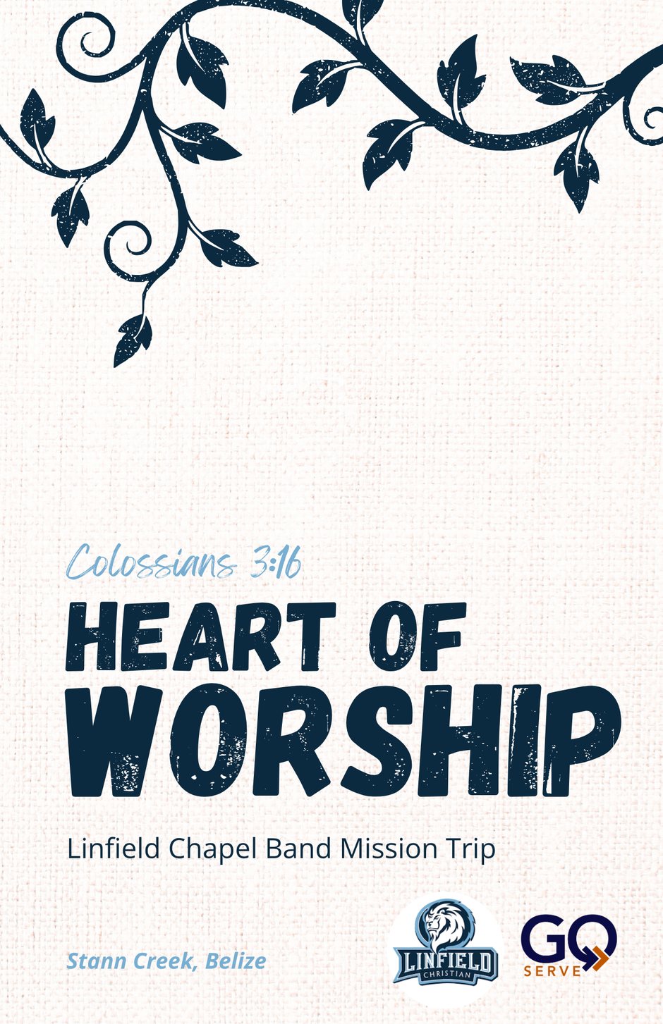 The cover of a Trip Journal: Heart of Worship